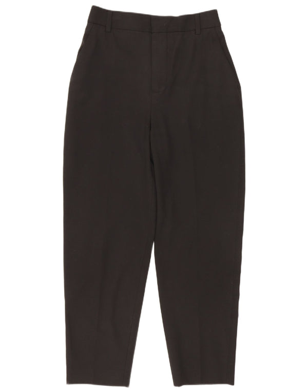 Pantaloni de costum conici pentru femei cu talie înaltă Zara EU 32 2XS L22 L24 Negru