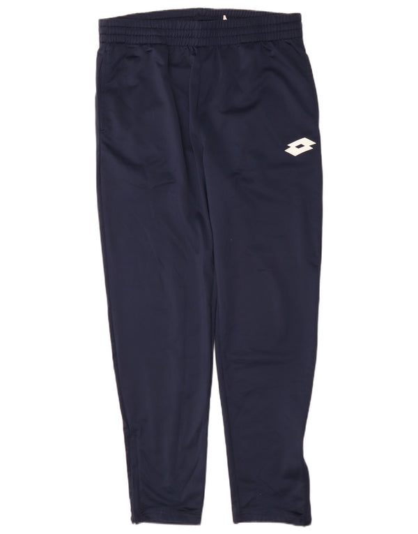 Lotto Mens Tracksuit Trousers Medium Navy Blue Polyester