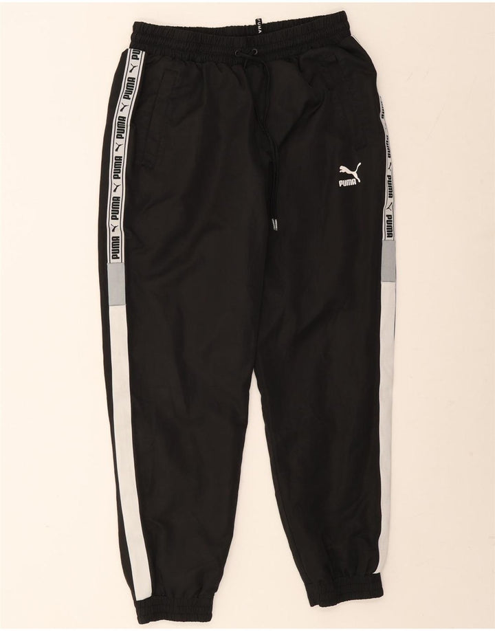 Pantaloni de trening cu grafică Puma pentru bărbați Pantaloni de jogging, mediu negru, color block