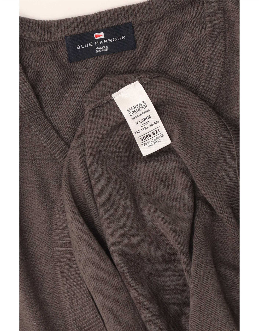 Bluză pentru bărbați Marks & Spencer Blue Harbour Vest Tank Top XL Gri Acrilic