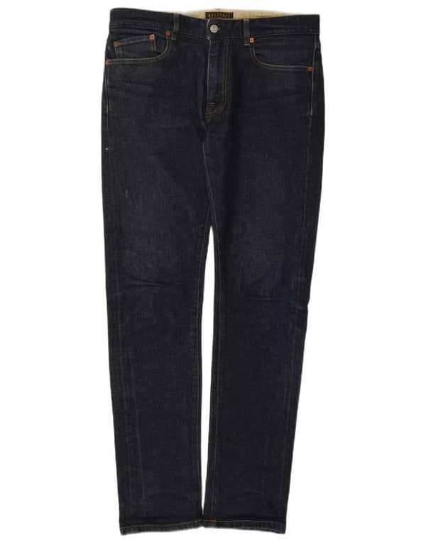 Blugi slim pentru bărbați Belstaff W31 L32 bumbac bleumarin