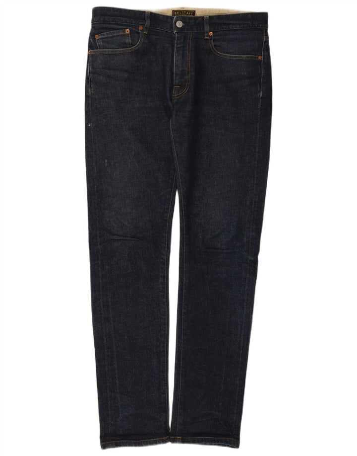 Blugi slim pentru bărbați Belstaff W31 L32 bumbac bleumarin