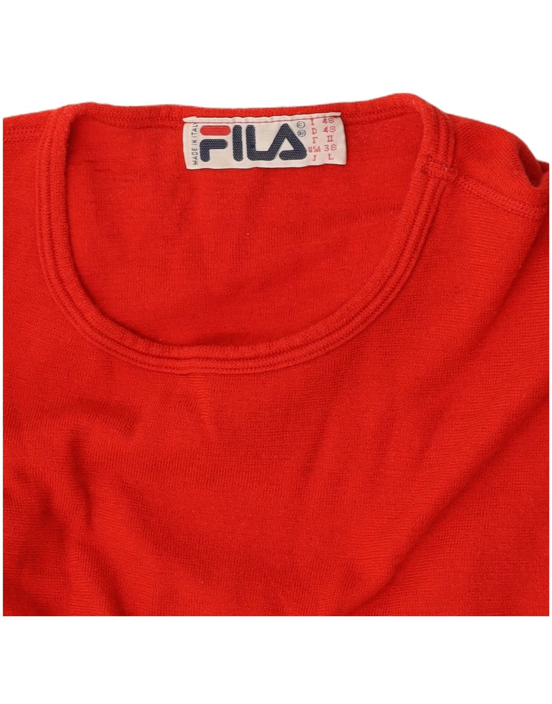 Crop Top pentru femei FILA cu mânecă lungă IT 48 Large Red