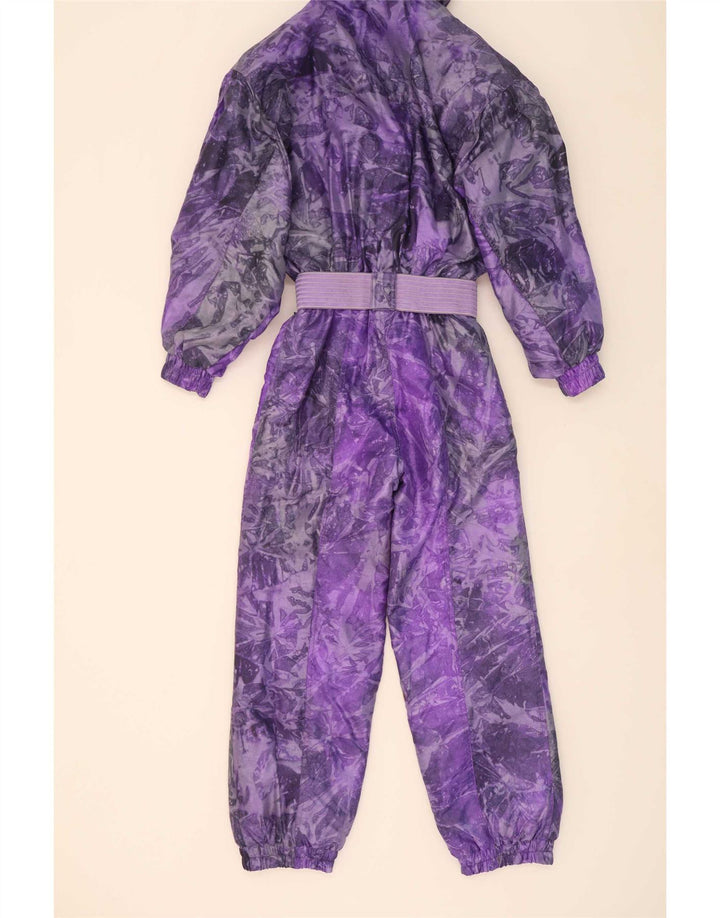 Salopetă de schi supradimensionată pentru femei cu model abstract Alasca IT 38 XS violet