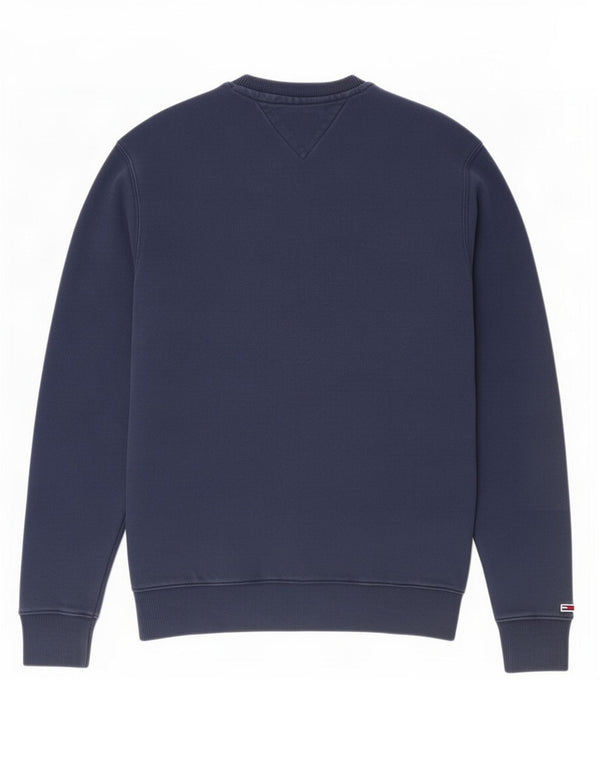 Hanorac grafic pentru bărbați Tommy Hilfiger Pulover mare din bumbac bleumarin
