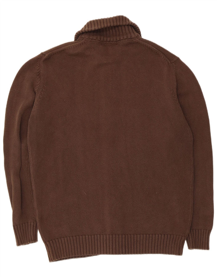 Pulover cardigan pentru bărbați Zara XL bumbac maro