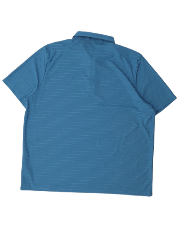 Tricou polo Lacoste pentru bărbați Mărimea 9 4XL Poliester cu dungi albastre
