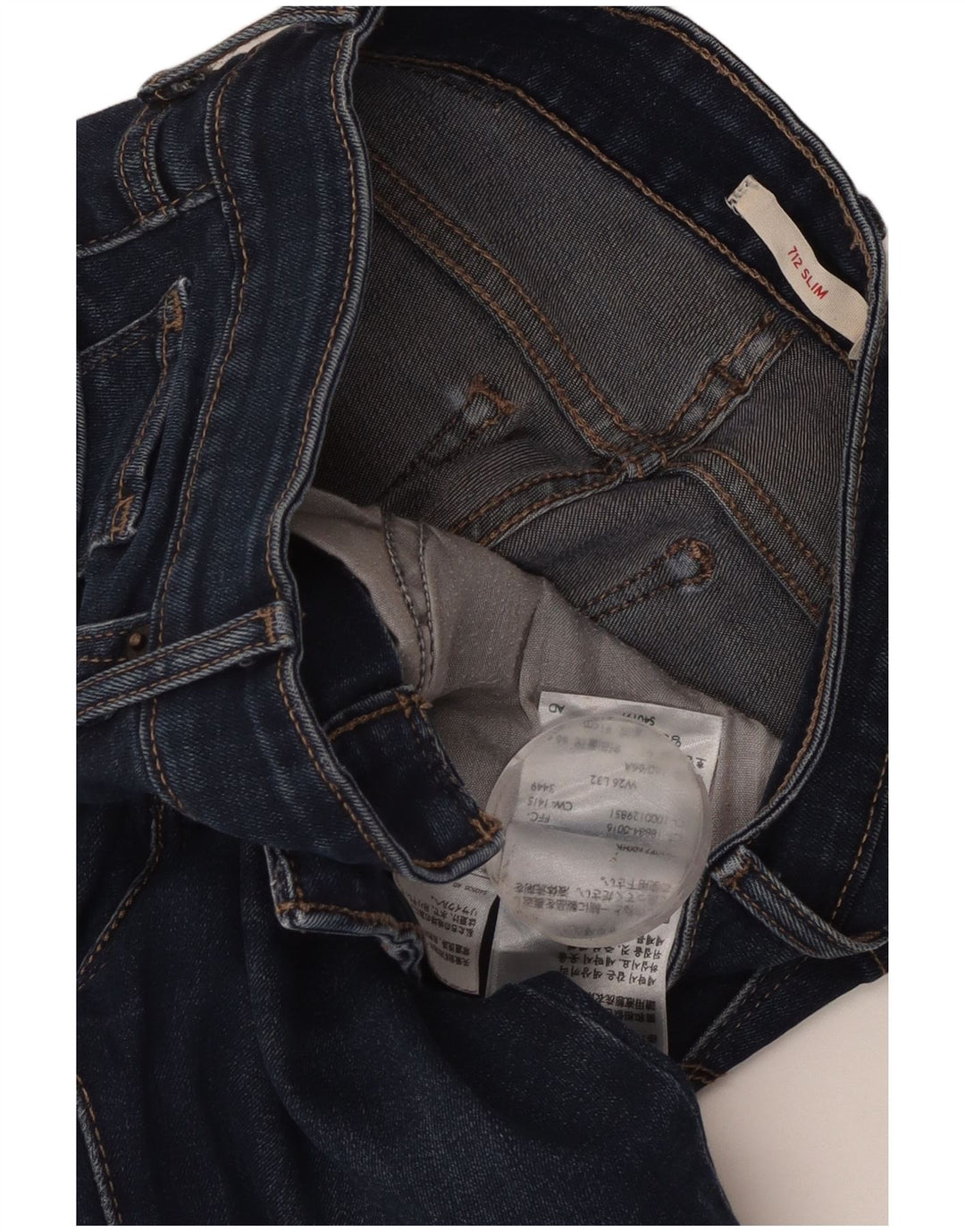 Blugi Levi's 712 Slim pentru femei W26 L29 Bumbac albastru