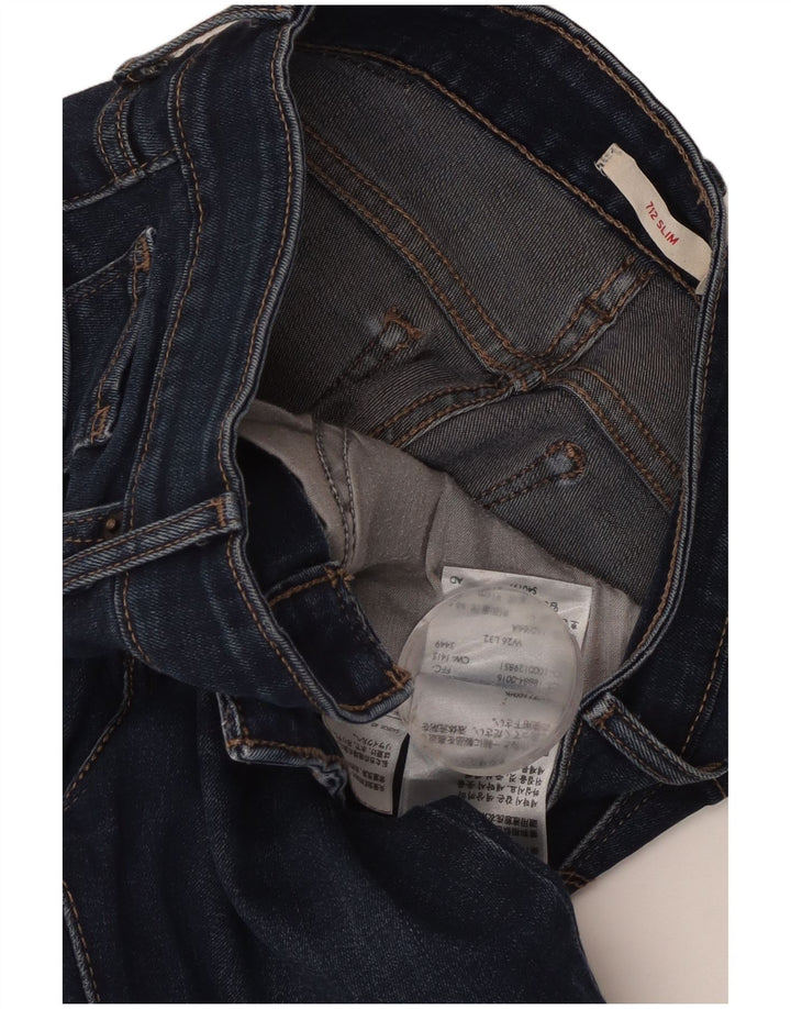 Blugi Levi's 712 Slim pentru femei W26 L29 Bumbac albastru