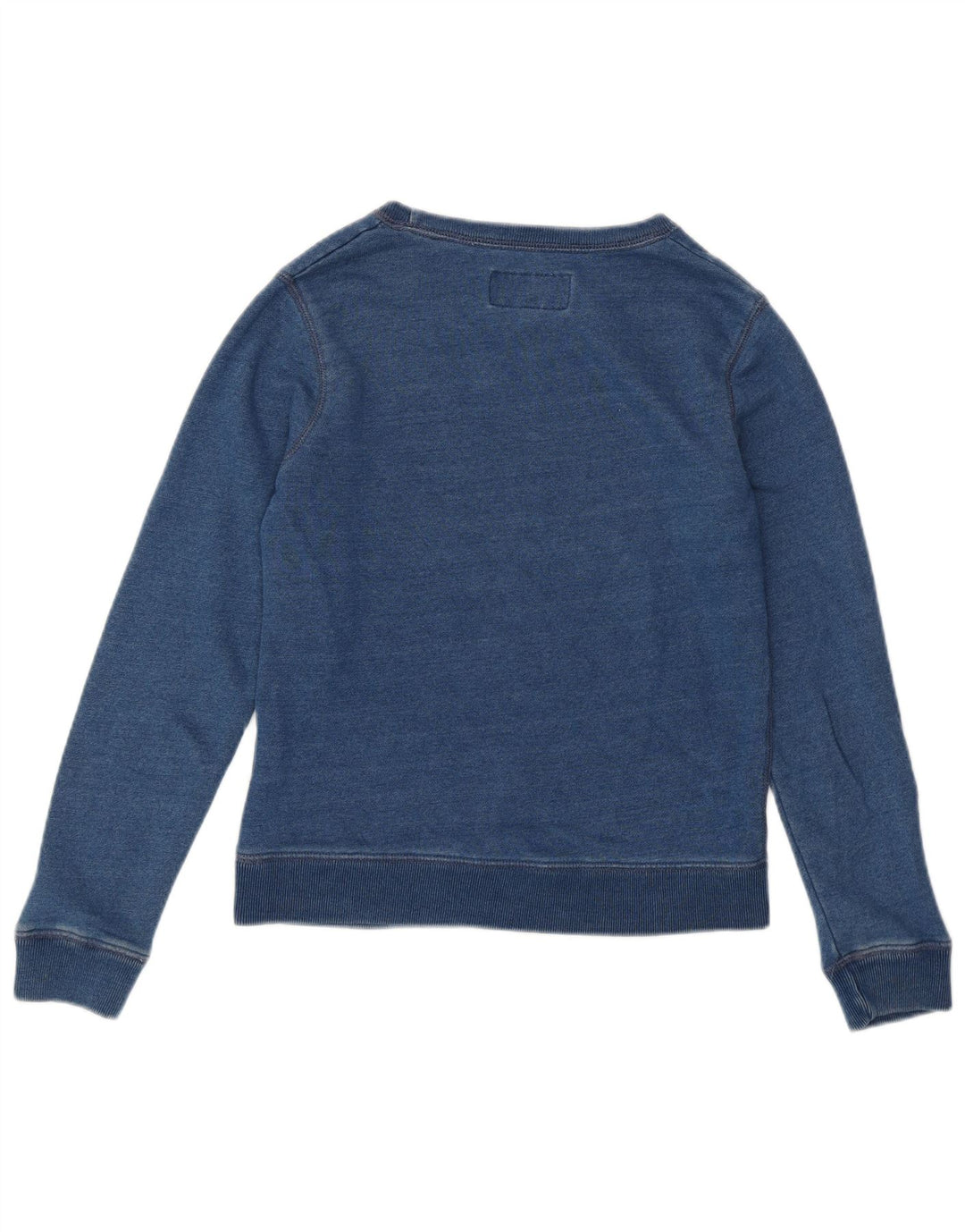 JACK WILLS Pulover cu grafic pentru femei UK 6 XS Bumbac albastru