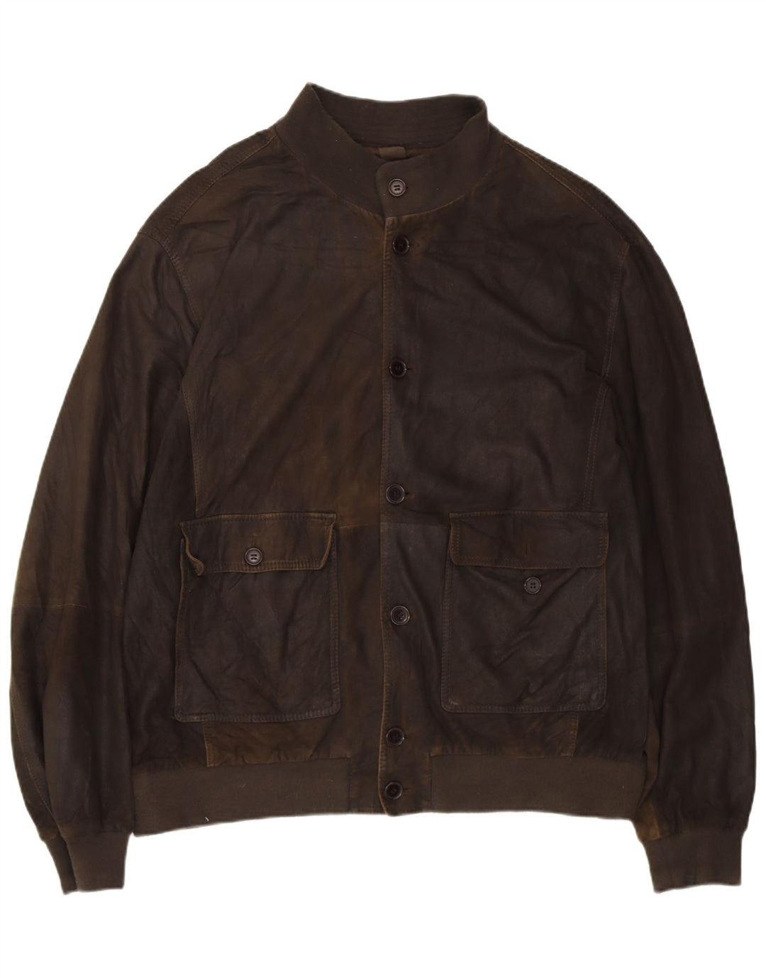 Geacă de piele pentru bărbați GIMO'S UK 42 XL maro