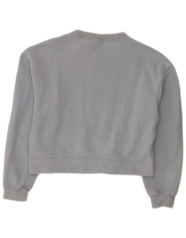 Pulover Puma Crop Loose Fit pentru femei UK 6 XS Bumbac albastru