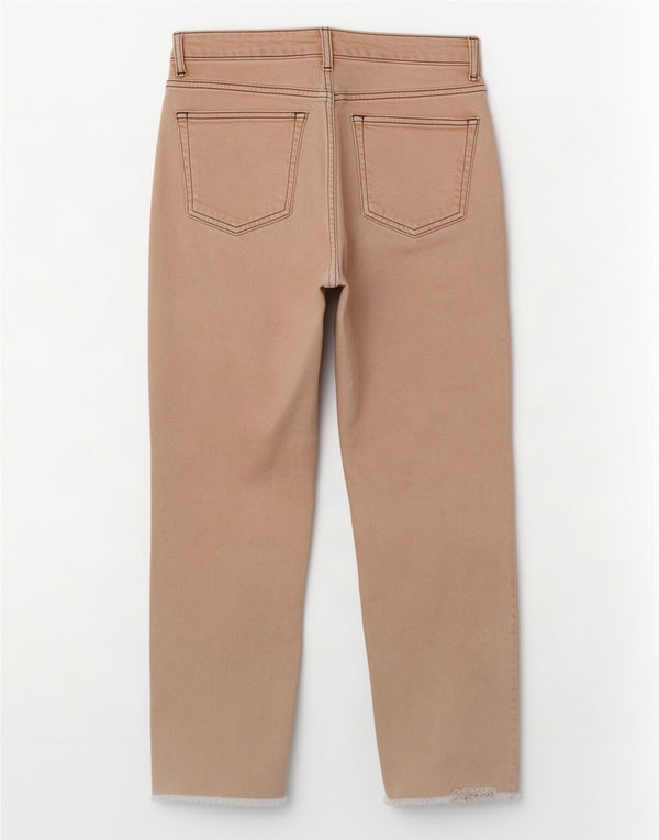 Topshop blugi de dama cropped W26 L25 bumbac bej