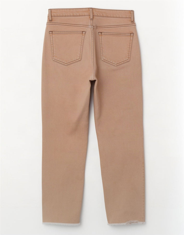 Topshop blugi de dama cropped W26 L25 bumbac bej