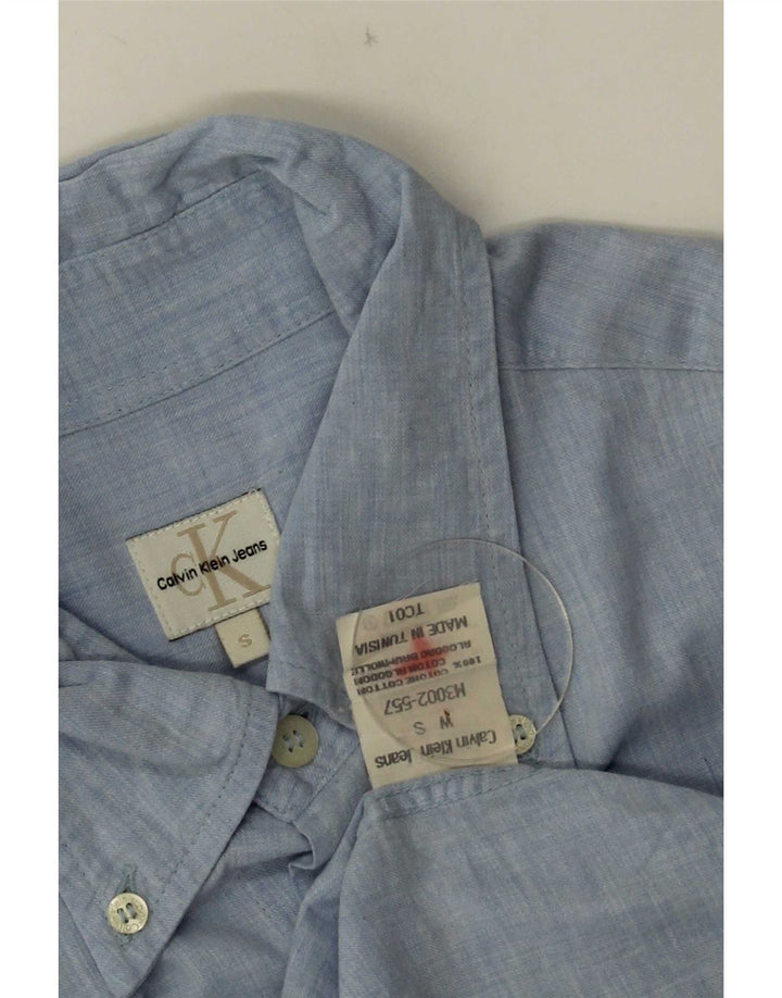 Cămașă pentru bărbați Calvin Klein Jeans Bumbac albastru mic