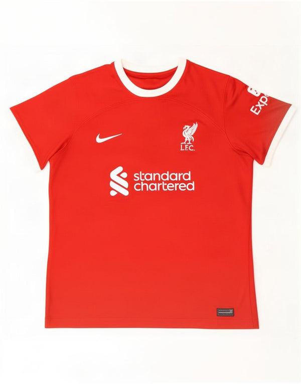 Nike Mens Liverpool Slim Fit Graphic T-Shirt Top Medium Red Colourblock