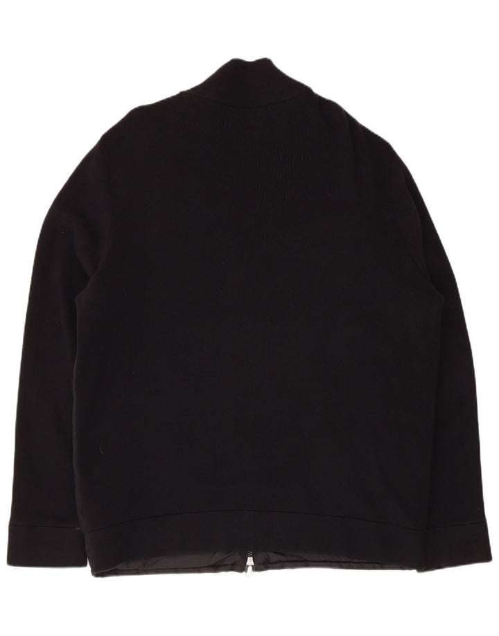 Jachetă Bomber Massimo Dutti pentru bărbați UK 42 XL bumbac negru