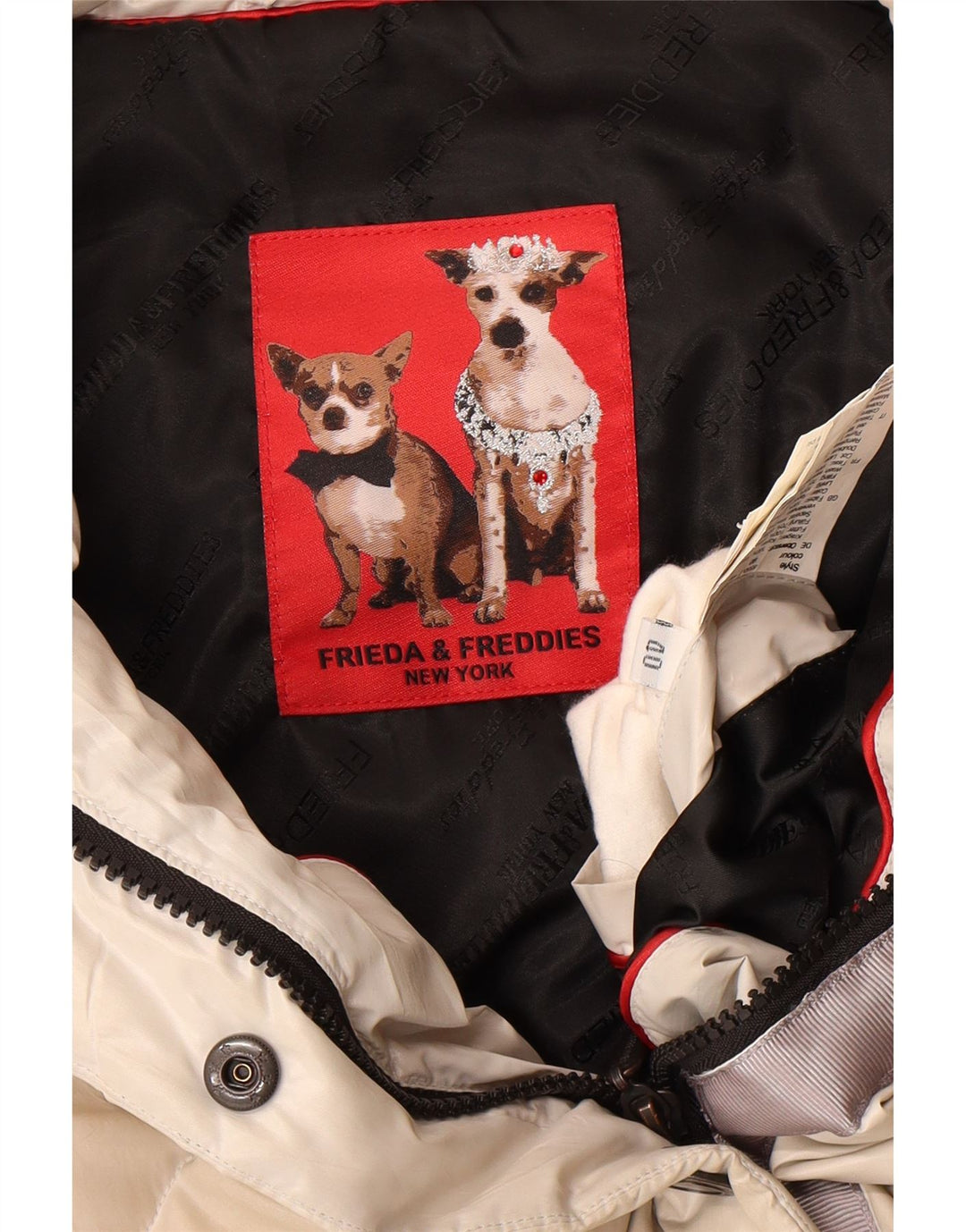 FRIEDA & FREDDIES Gilet căptușit pentru femei EU 40 Medium Bej Poliester