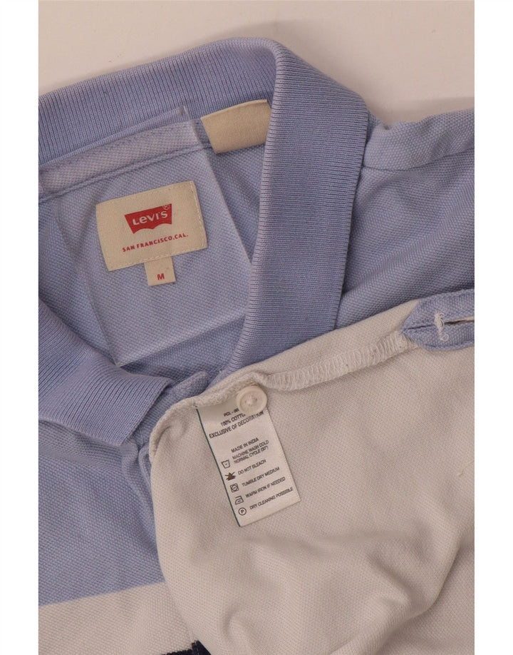 Tricou polo LEVI'S pentru bărbați, bumbac color bloc alb mediu