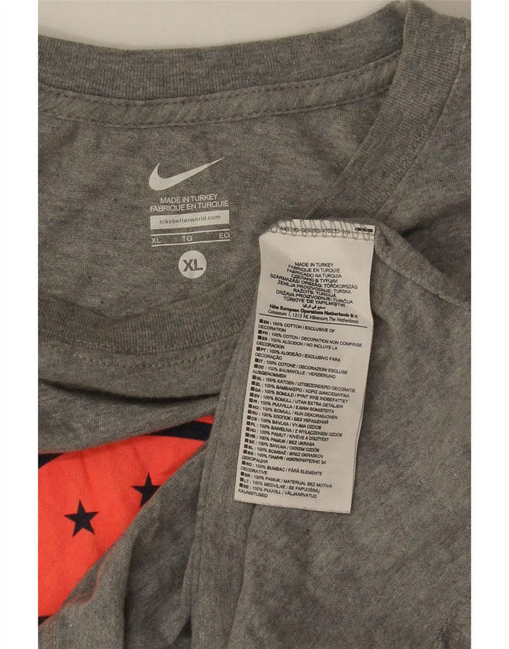 Tricou grafic pentru bărbați NIKE Top XL bumbac gri