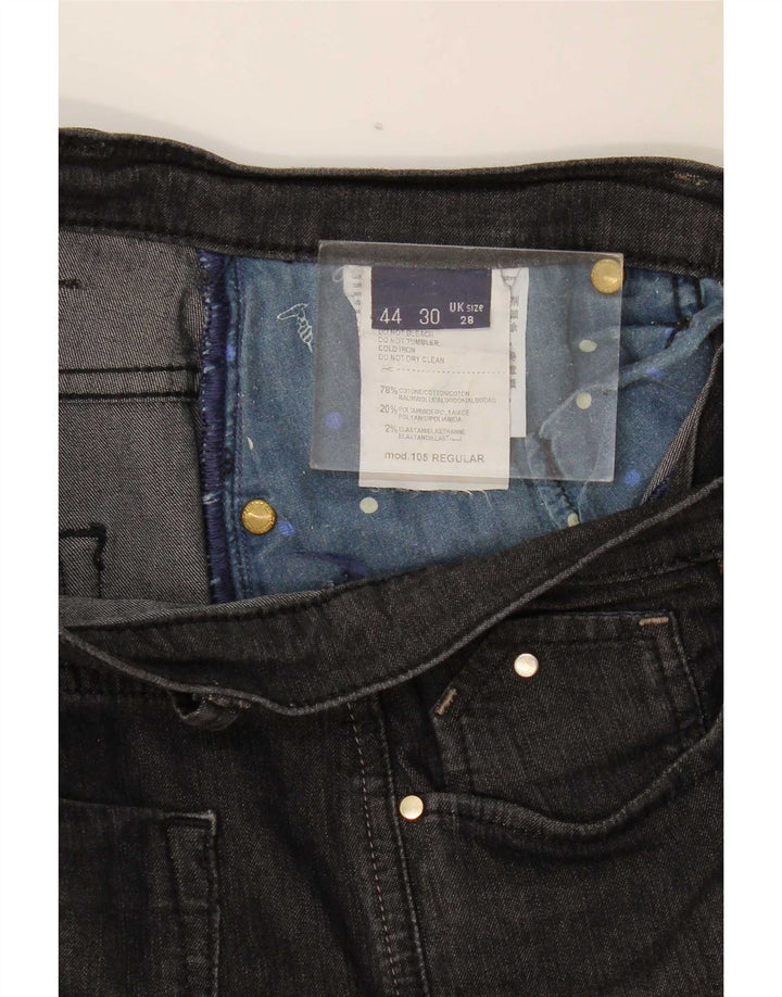 Blugi drepti pentru femei Trussardi IT 44 Medium W28 L28 Bumbac gri