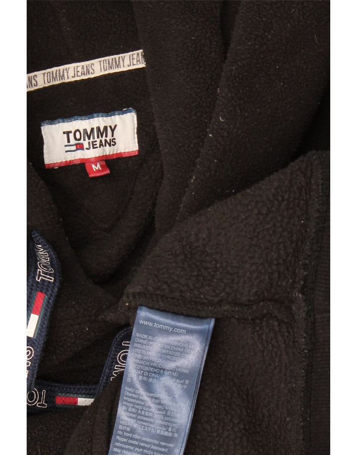 Pulover pentru bărbați TOMMY HILFIGER din lână cu glugă, poliester mediu negru