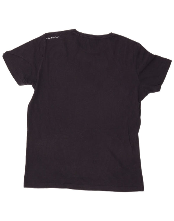 Tricou grafic pentru bărbați Calvin Klein Jeans Top mare bleumarin