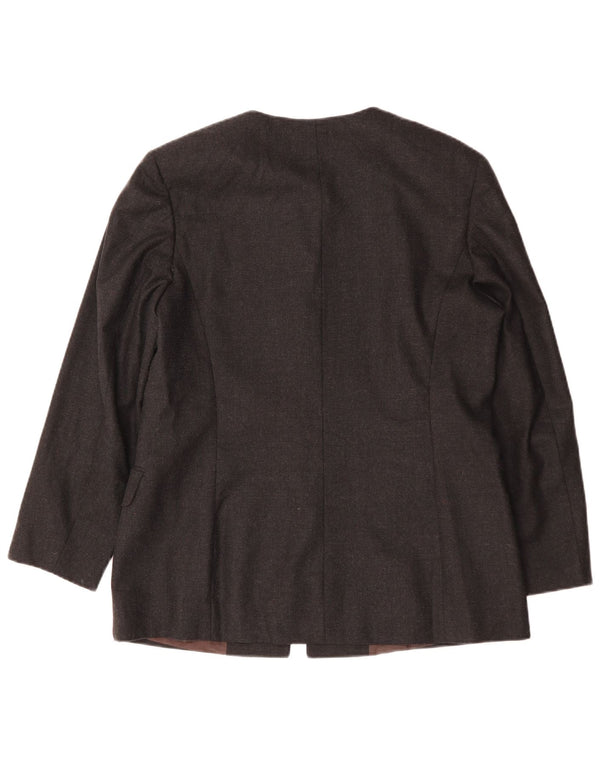 Jachetă vintage pentru femei cu paragate cu 4 nasturi IT 48 XL Lână gri