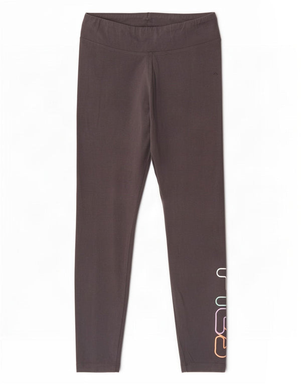 Leggings Crop Graphic Fila pentru femei UK 14, bumbac gri mediu