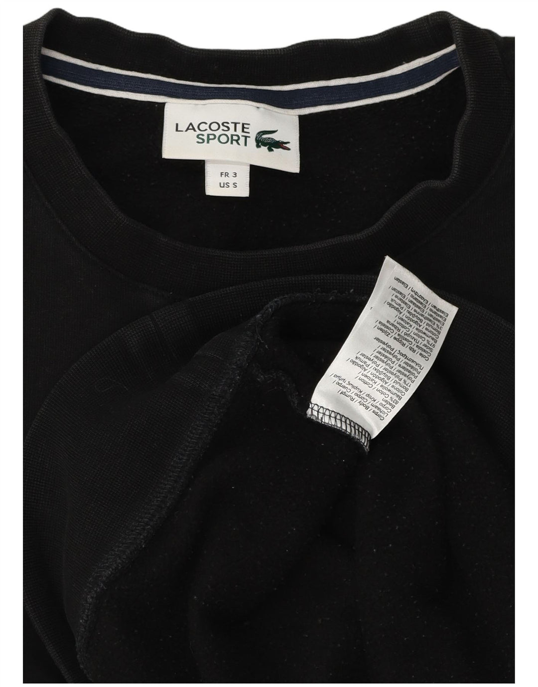 Pulover pentru bărbați Lacoste Pulover Mărimea 3 Bumbac Negru Mic