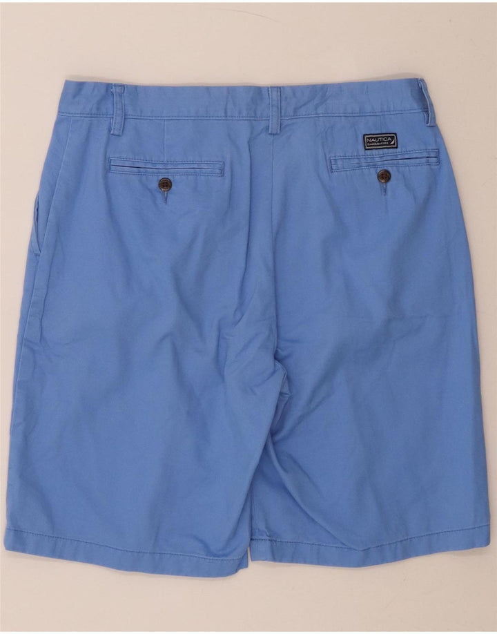 NAUTICA Mens Chino Shorts W32 Medium Blue Cotton Vintage Nautica and Second-Hand Nautica from Messina Hembry 