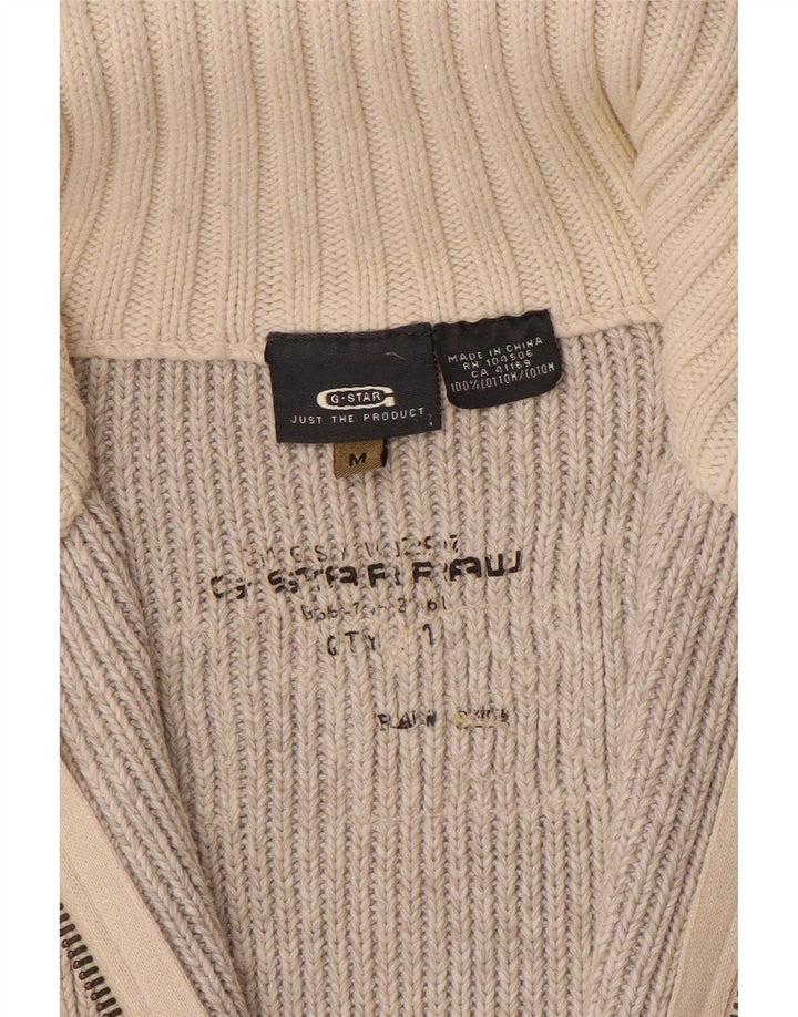 Pulover cardigan grafic pentru bărbați G-Star, bumbac mediu bej