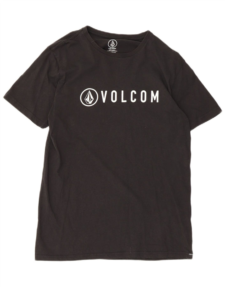 Tricou grafic Volcom Modern Fit Top Bumbac mediu negru
