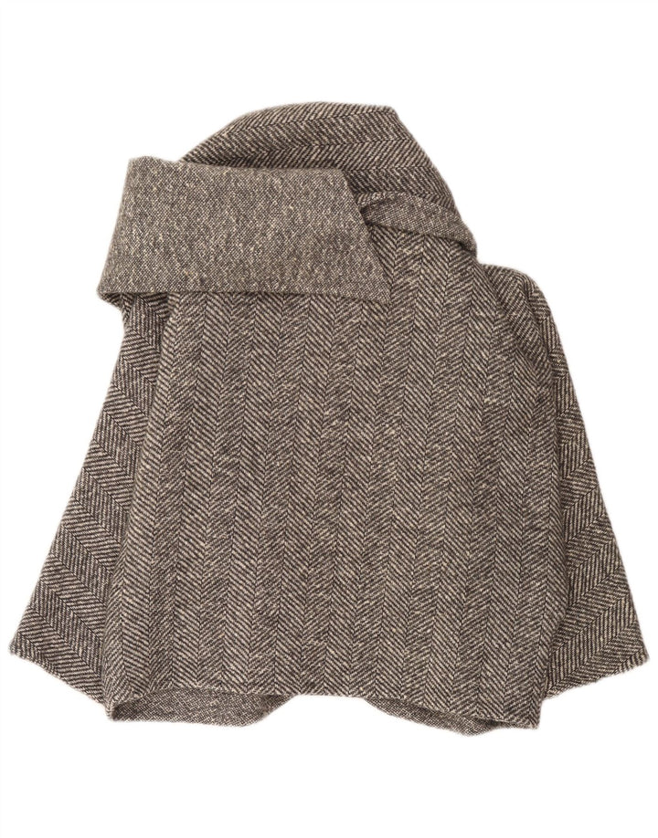 Jachetă Bolero Vintage pentru femei supradimensionată UK 16, mare, gri Herringbone