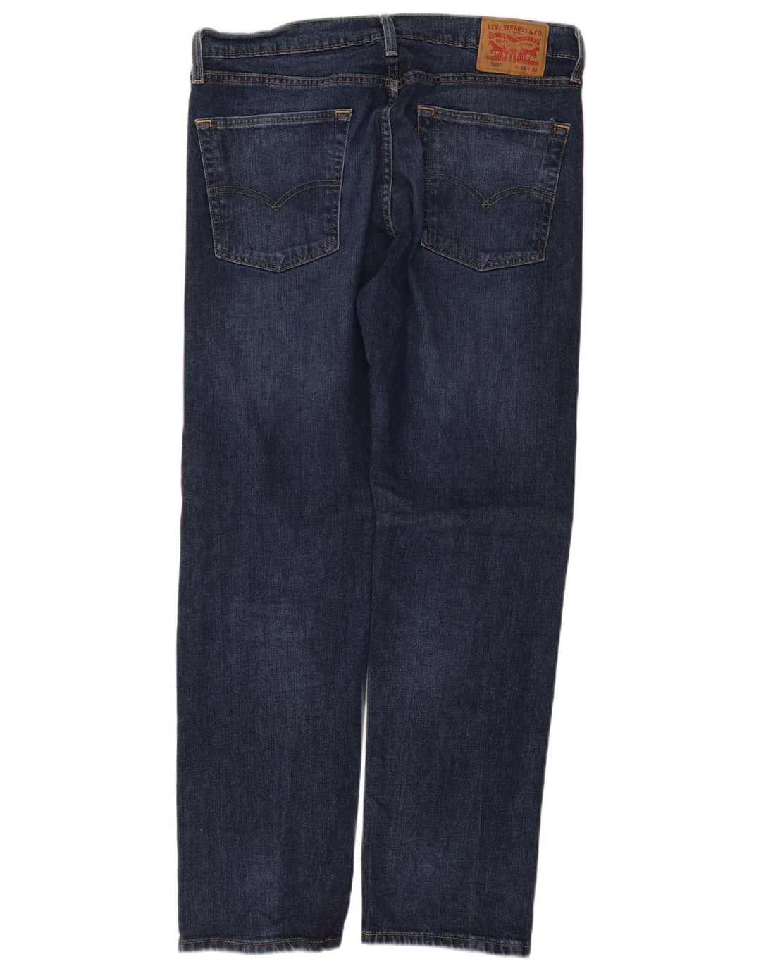 Blugi drepti pentru bărbați LEVI'S 505 W36 L32 bumbac bleumarin