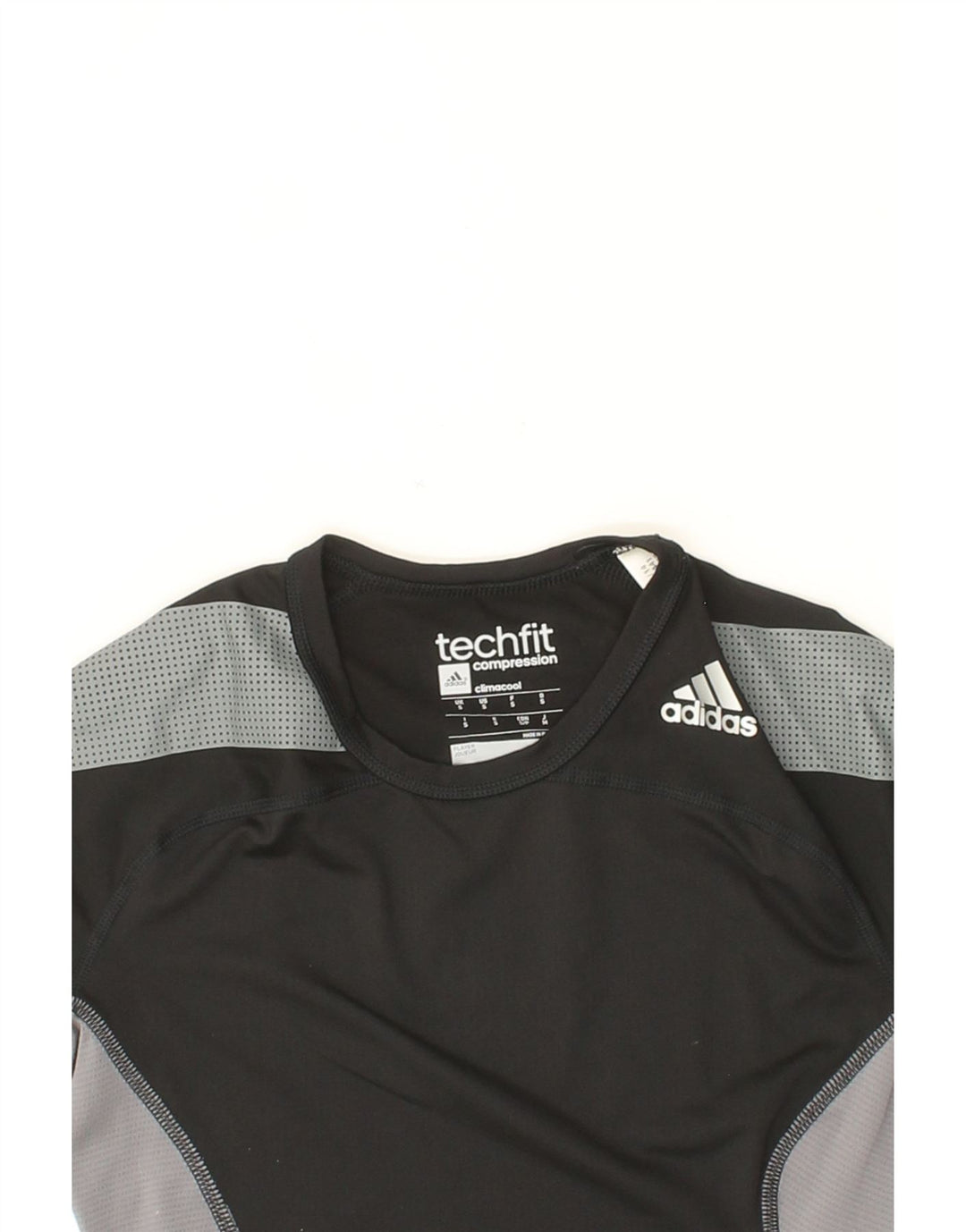 ADIDAS Womens Climacool T-Shirt Top UK 8 Small Black Colourblock Polyester Vintage Adidas and Second-Hand Adidas from Messina Hembry 