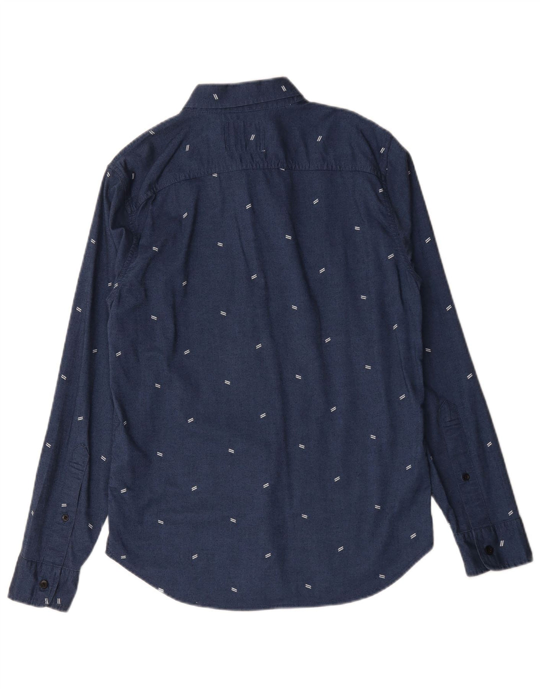 Cămașă Hollister pentru bărbați, mică, albastru, bumbac cu pete