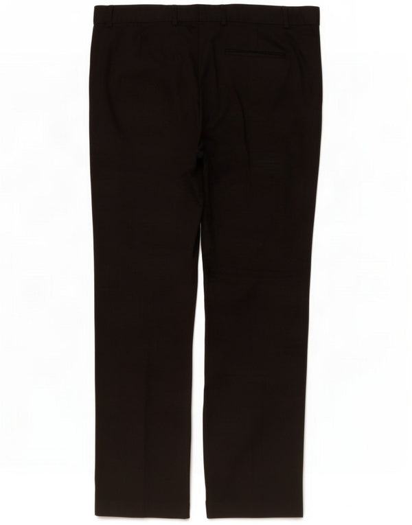 Marks & Spencer Pantaloni drepți pentru bărbați L42 L33 Poliester negru