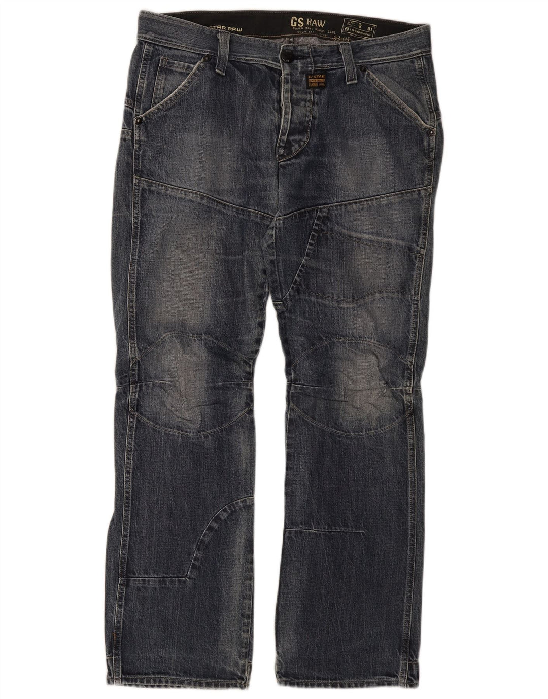 Blugi G-Star 3301 Bootcut pentru bărbați W36 L34 Bumbac albastru