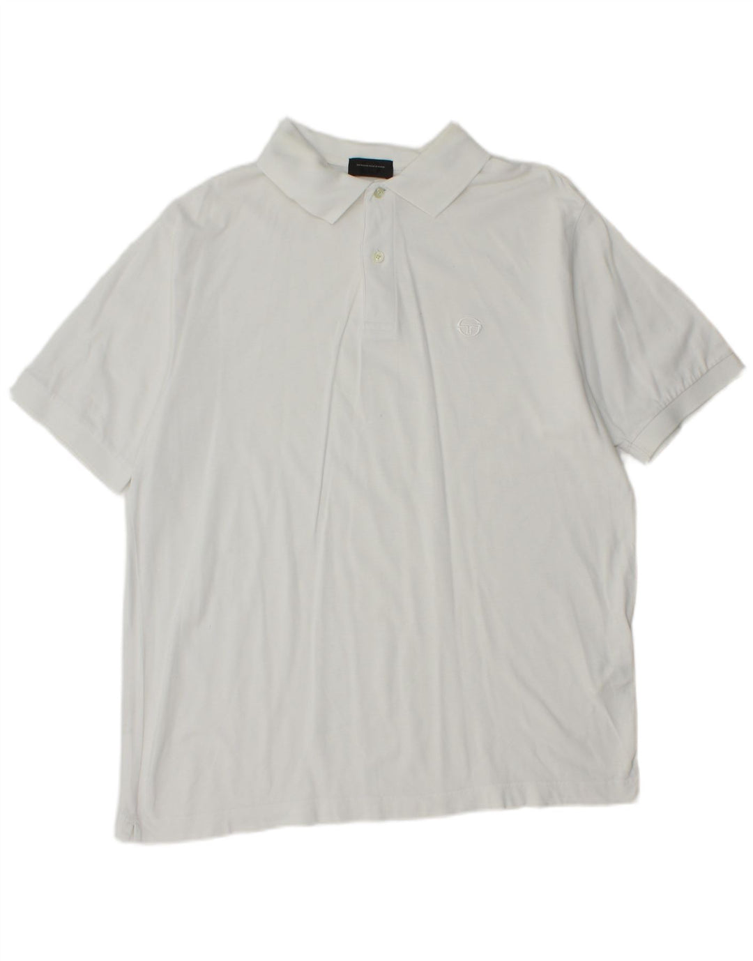 Tricou polo Sergio Tacchini pentru bărbați IT 50 Bumbac Alb Mediu