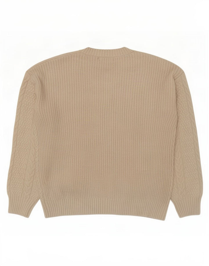 Pulover cu decolteu în V pentru femei Marks & Spencer UK 14 Medium Off White