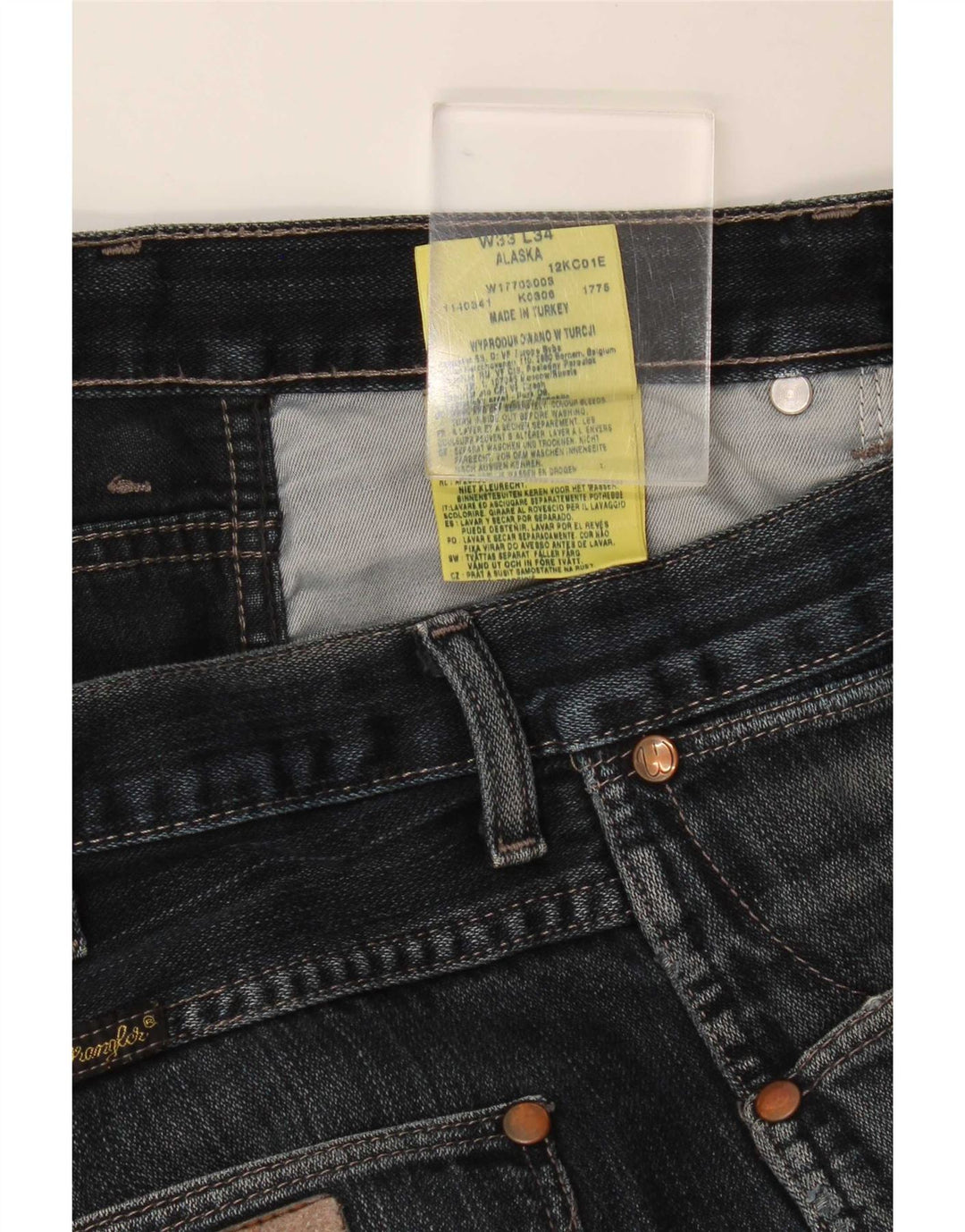 Blugi pentru bărbați Wrangler Alaska Bootcut W33 L31 bumbac bleumarin
