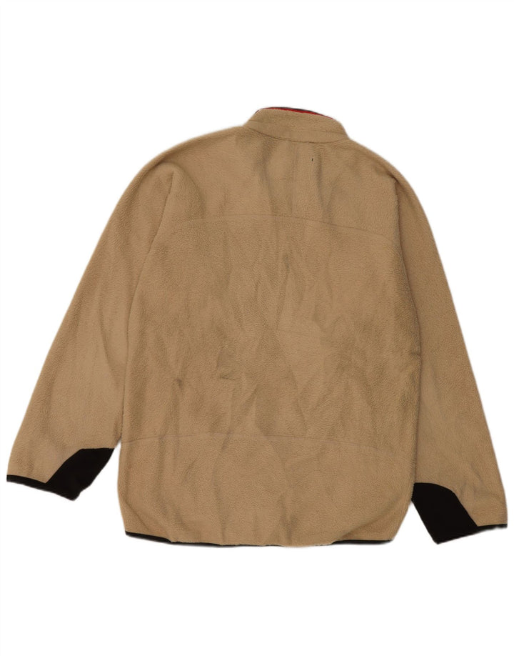 Jachetă fleece pentru bărbați FILA UK 36 Mic, bej, poliester color bloc