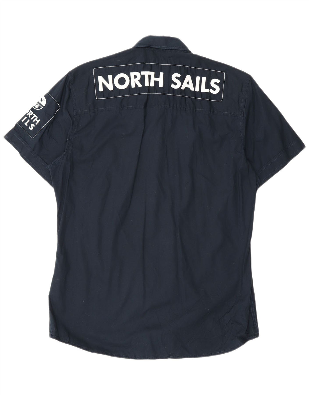 Cămașă cu mânecă scurtă North Sails pentru bărbați, bumbac, albastru bleumarin mediu