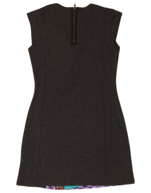 Rochie teacă fără mâneci pentru femei DESIGUAL UK 14 Medium Grey Patchwork