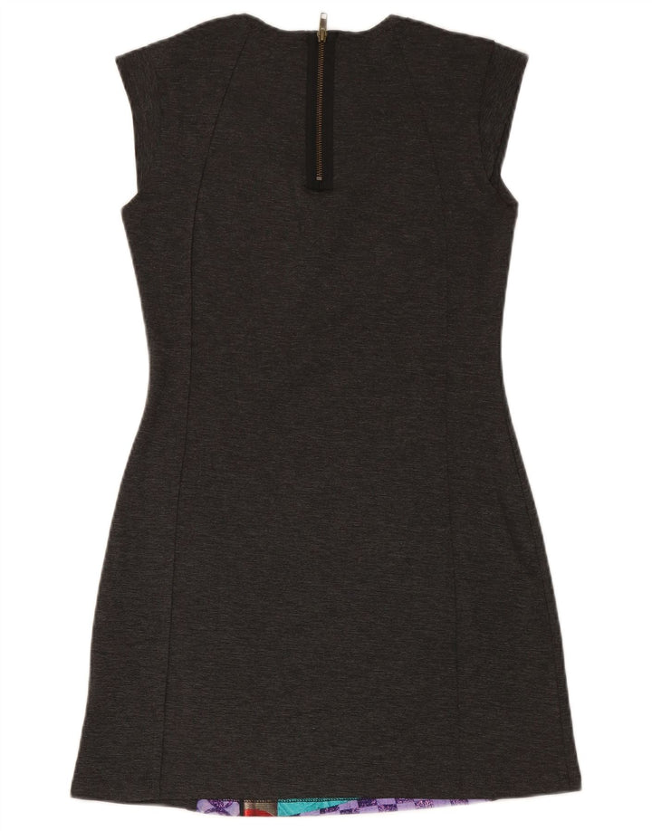 Rochie teacă fără mâneci pentru femei DESIGUAL UK 14 Medium Grey Patchwork