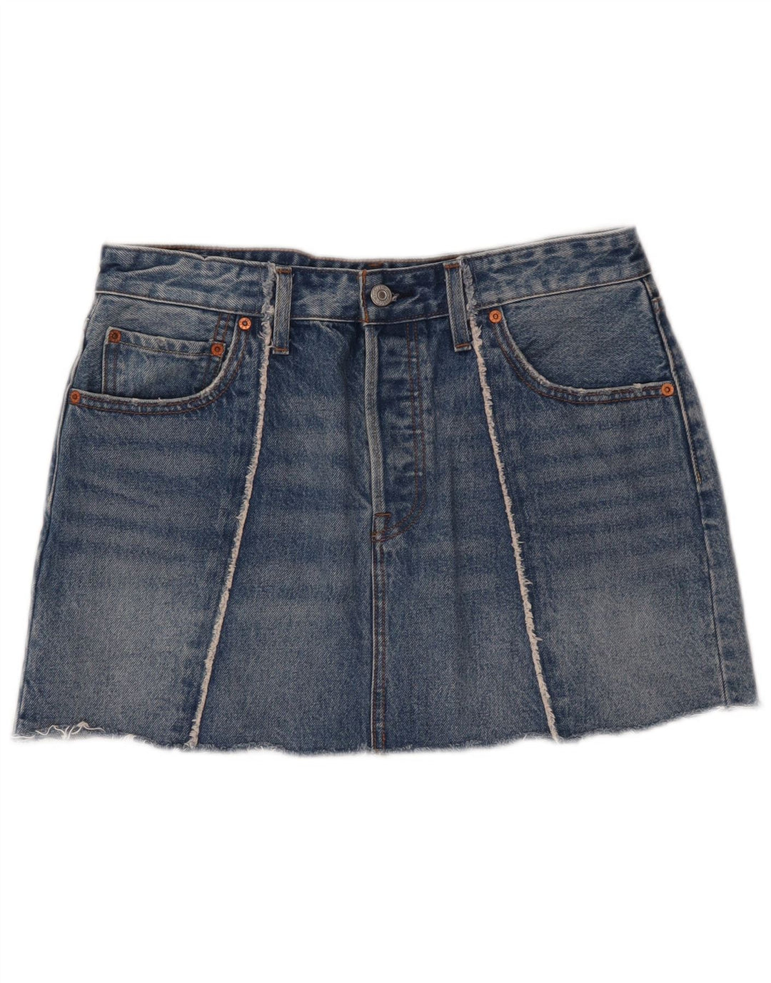 Fusta Mini Denim Levi's W30 Bumbac Albastru Mediu