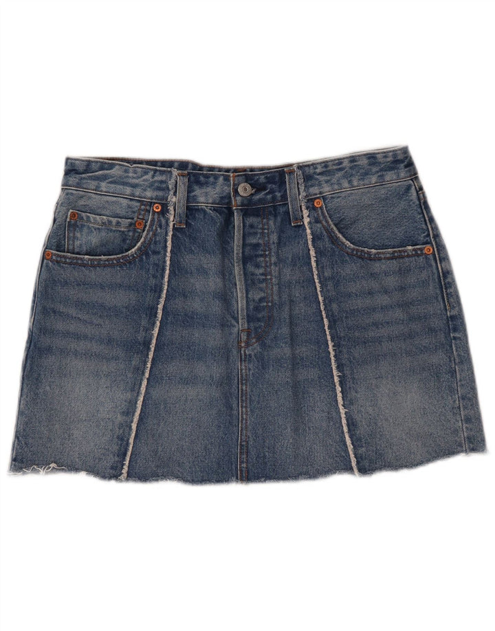Fusta Mini Denim Levi's W30 Bumbac Albastru Mediu