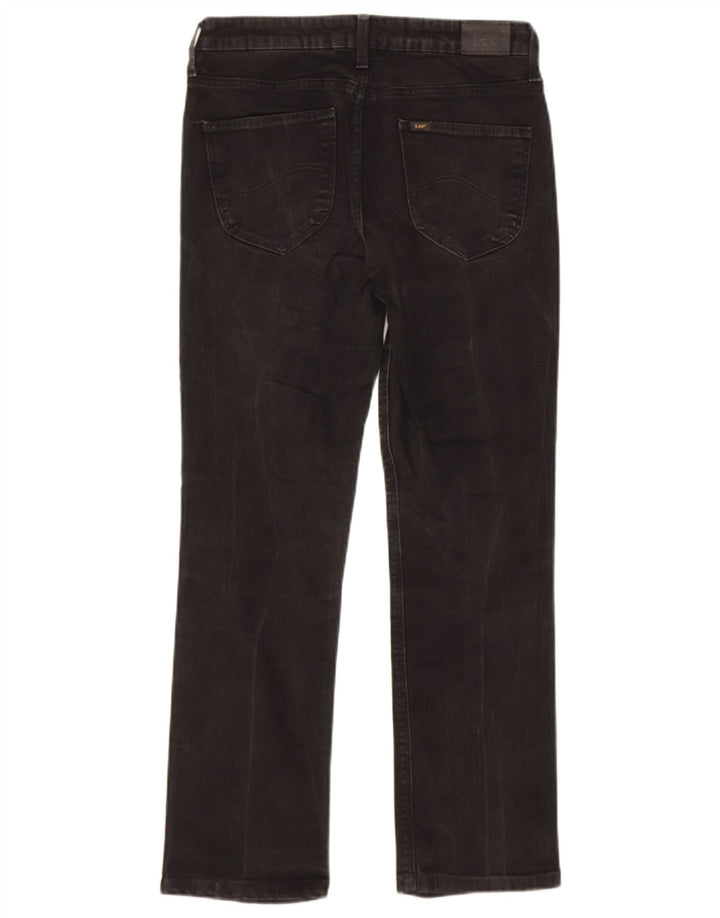 LEE Womens Straight Jeans W29 L28 Black Cotton