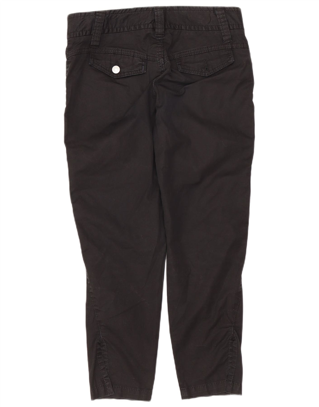 Pantaloni cropped subțiri pentru femei Benetton W36 L24 negri